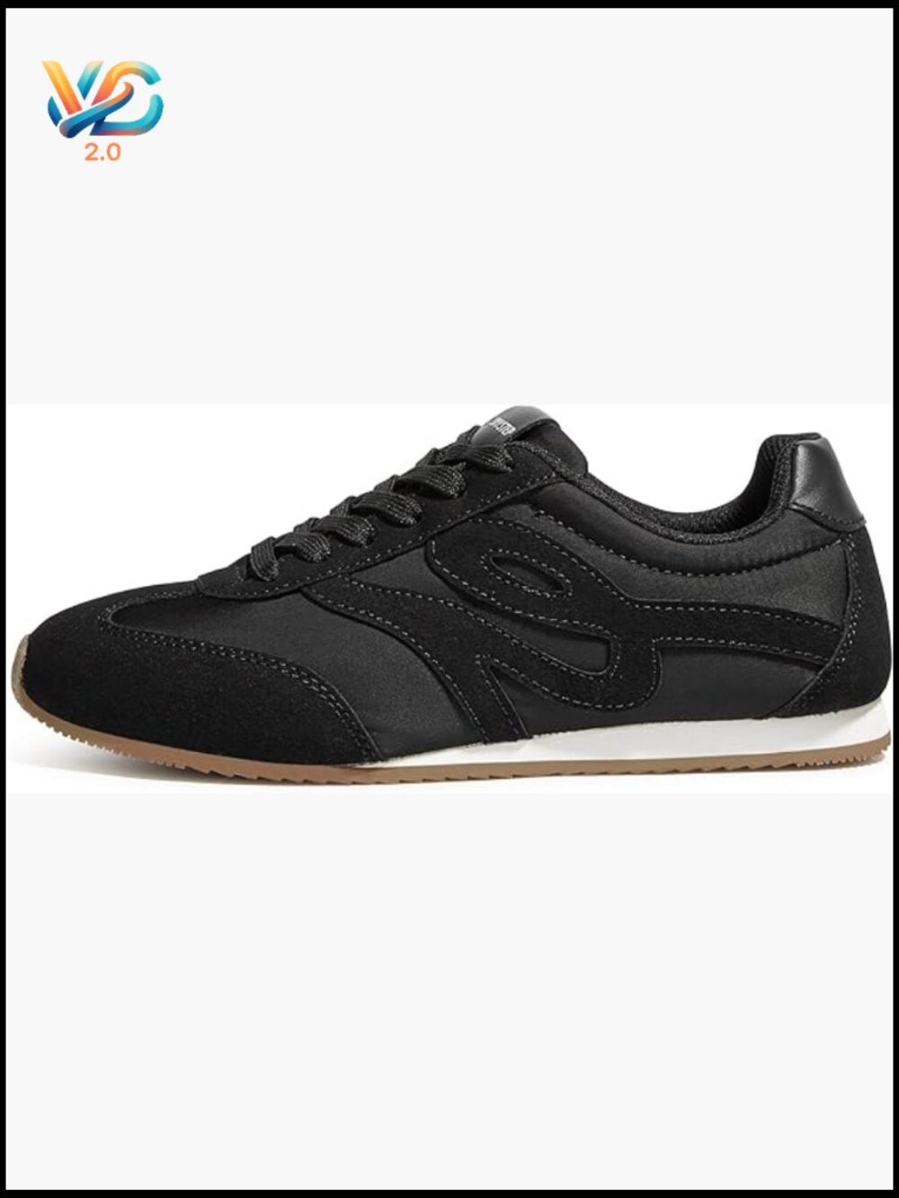 Retro Fashion Sneakers Thin Sole Lightweight Athletic Walking Shoes Lace Up